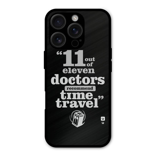Doctors Recommend Time Travel Shockproof Hybrid Protection (Metal + TPU) Back Case Cover