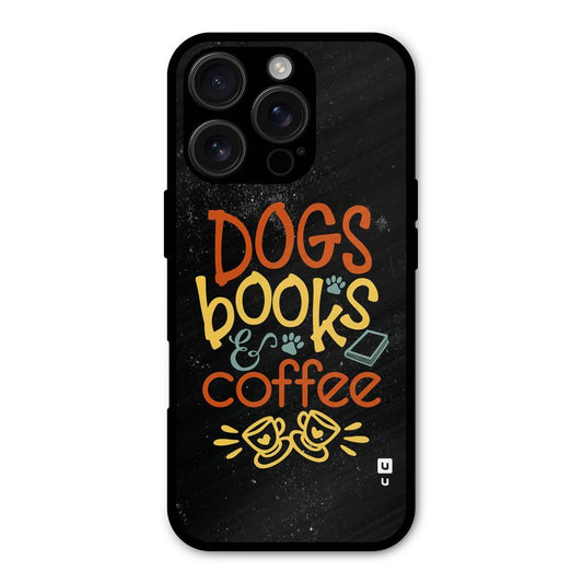 Dogs Books Coffee Shockproof Hybrid Protection (Metal + TPU) Back Case Cover