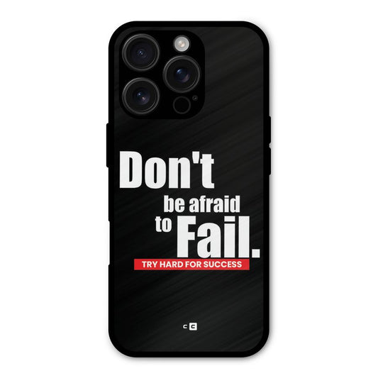 Dont Be Afriad Shockproof Hybrid Protection (Metal + TPU) Back Case Cover
