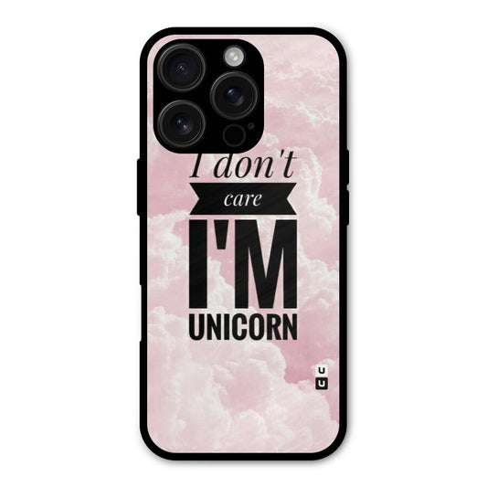 Dont Care Unicorn Shockproof Hybrid Protection (Metal + TPU) Back Case Cover