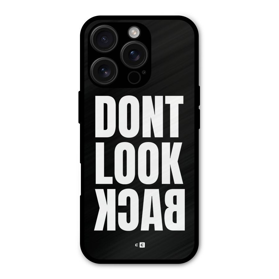 Dont Look Back Shockproof Hybrid Protection (Metal + TPU) Back Case Cover