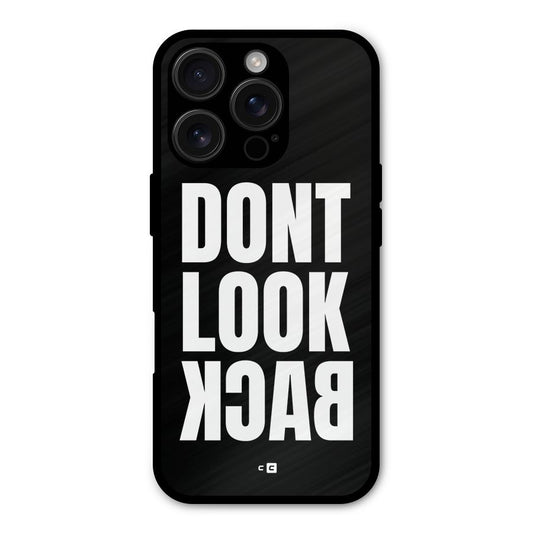 Dont Look Back Shockproof Hybrid Protection (Metal + TPU) Back Case Cover