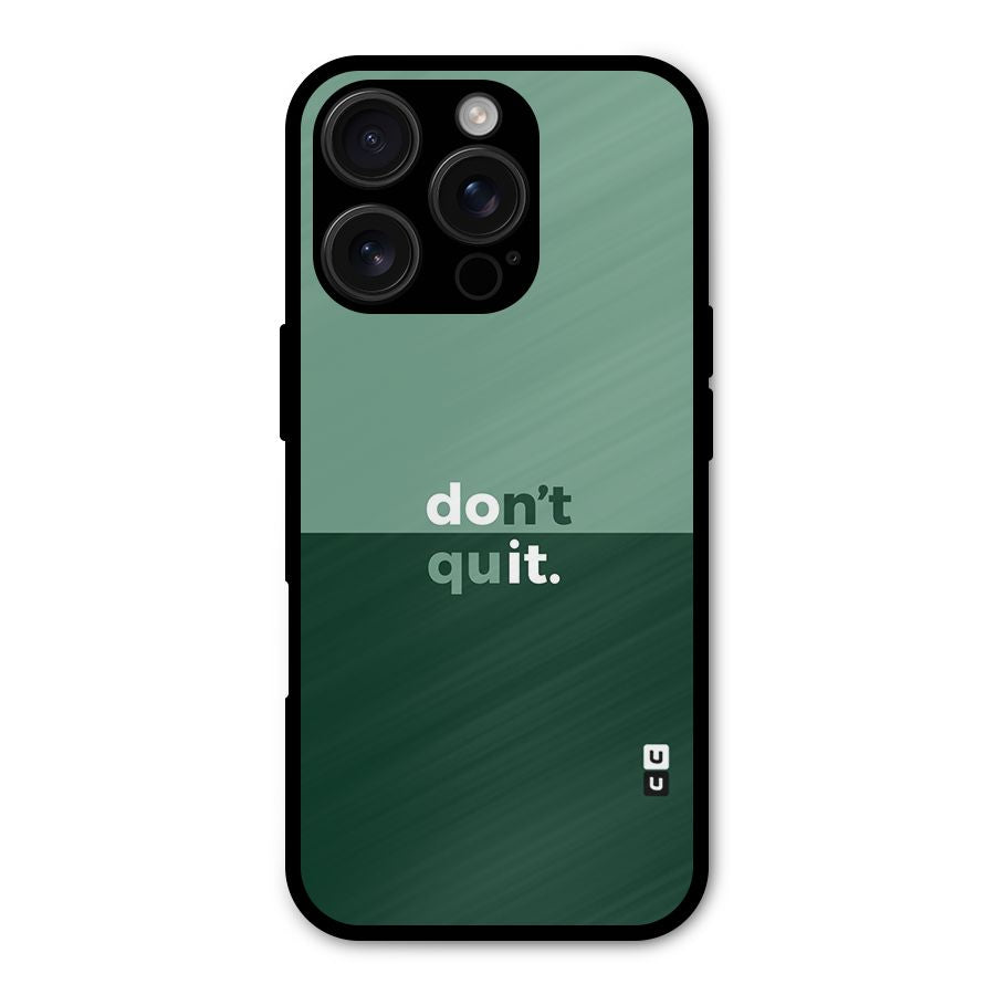 Dont Quit Do It Shockproof Hybrid Protection (Metal + TPU) Back Case Cover
