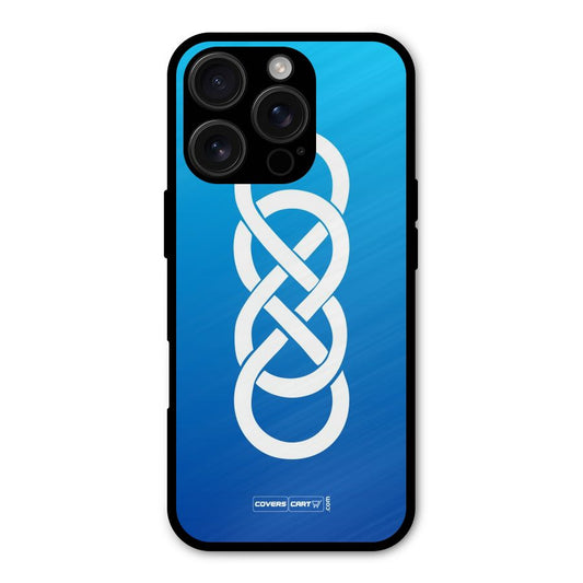 Double Infinity Blue Shockproof Hybrid Protection (Metal + TPU) Back Case Cover