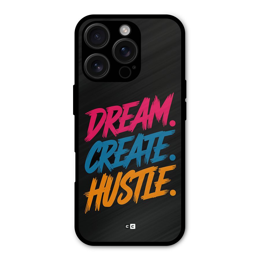 Dream Create Hustle Shockproof Hybrid Protection (Metal + TPU) Back Case Cover