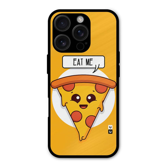Eat Me Cute Pizza Slice Shockproof Hybrid Protection (Metal + TPU) Back Case Cover