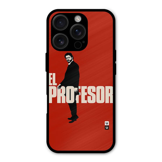 El Profesor Minimalist Shockproof Hybrid Protection (Metal + TPU) Back Case Cover