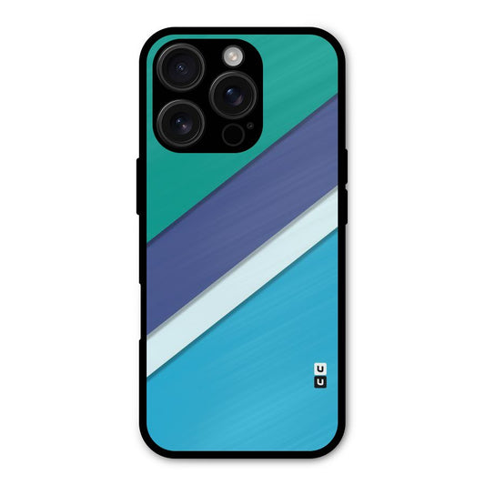 Elegant Colored Stripes Shockproof Hybrid Protection (Metal + TPU) Back Case Cover