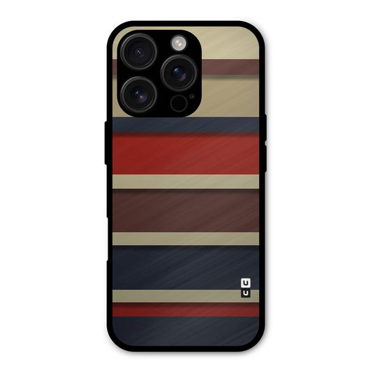 Elegant Stripes Pattern Shockproof Hybrid Protection (Metal + TPU) Back Case Cover