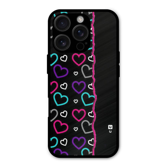 Empty Hearts Shockproof Hybrid Protection (Metal + TPU) Back Case Cover