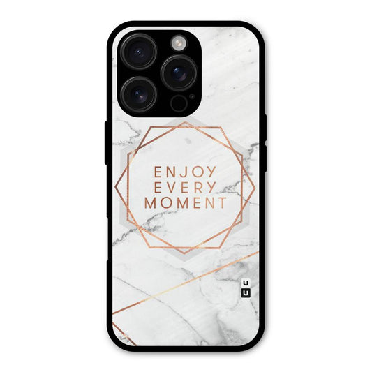 Enjoy Every Moment Shockproof Hybrid Protection (Metal + TPU) Back Case Cover