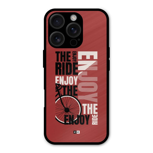 Enjoy The Ride Shockproof Hybrid Protection (Metal + TPU) Back Case Cover
