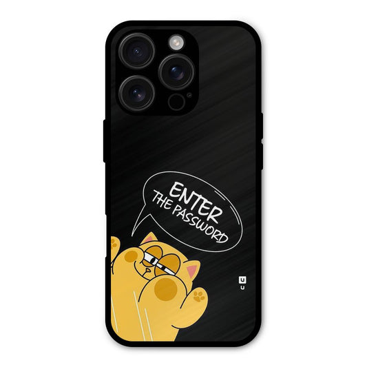Enter The Password Shockproof Hybrid Protection (Metal + TPU) Back Case Cover