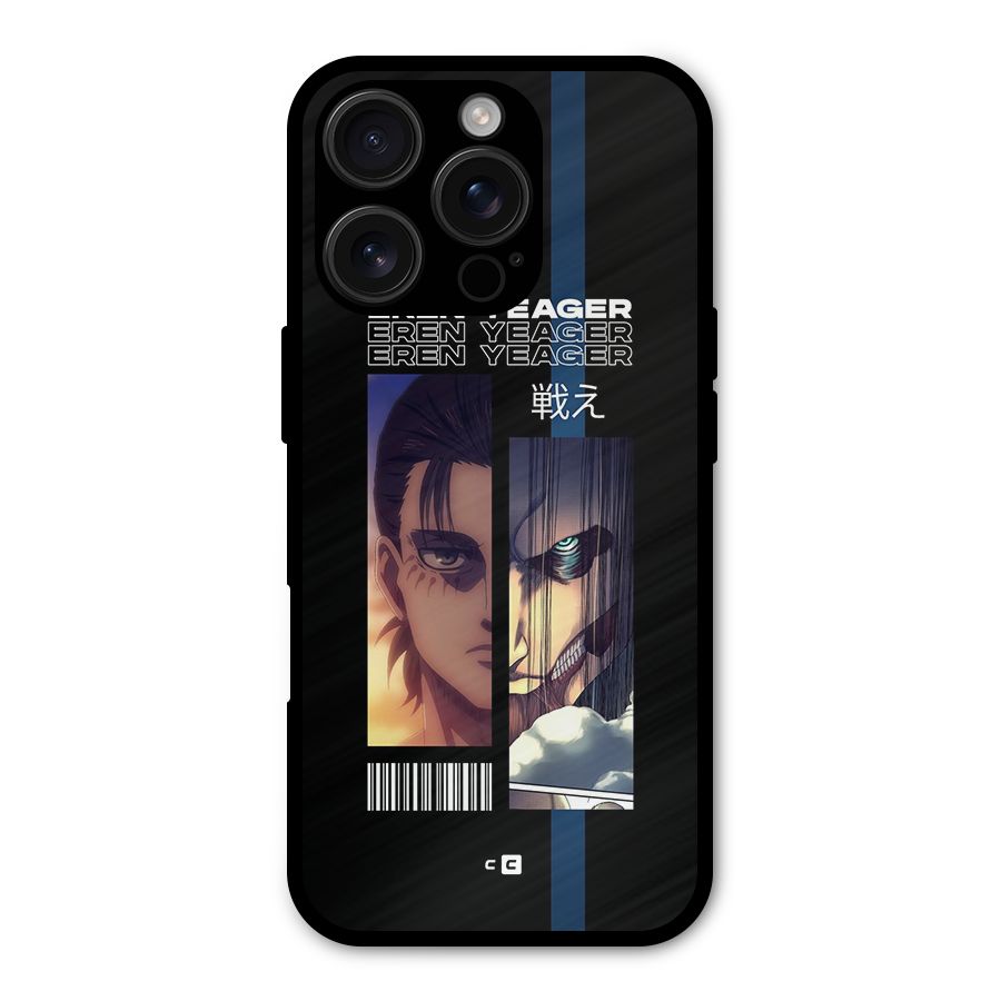 Eren Yeager Angry Shockproof Hybrid Protection (Metal + TPU) Back Case Cover
