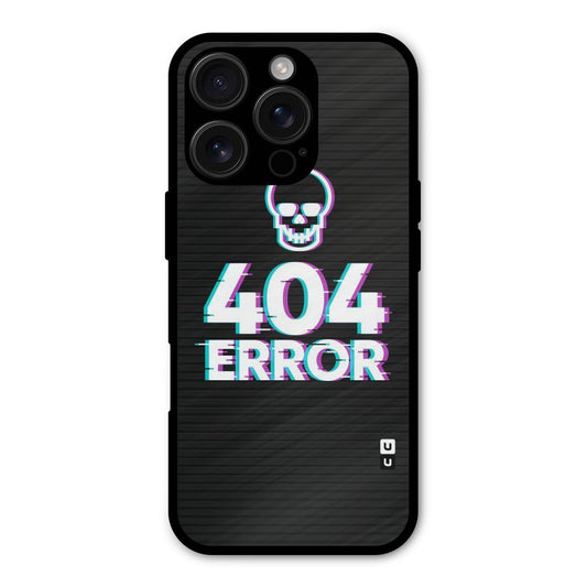 Error 404 Skull Shockproof Hybrid Protection (Metal + TPU) Back Case Cover