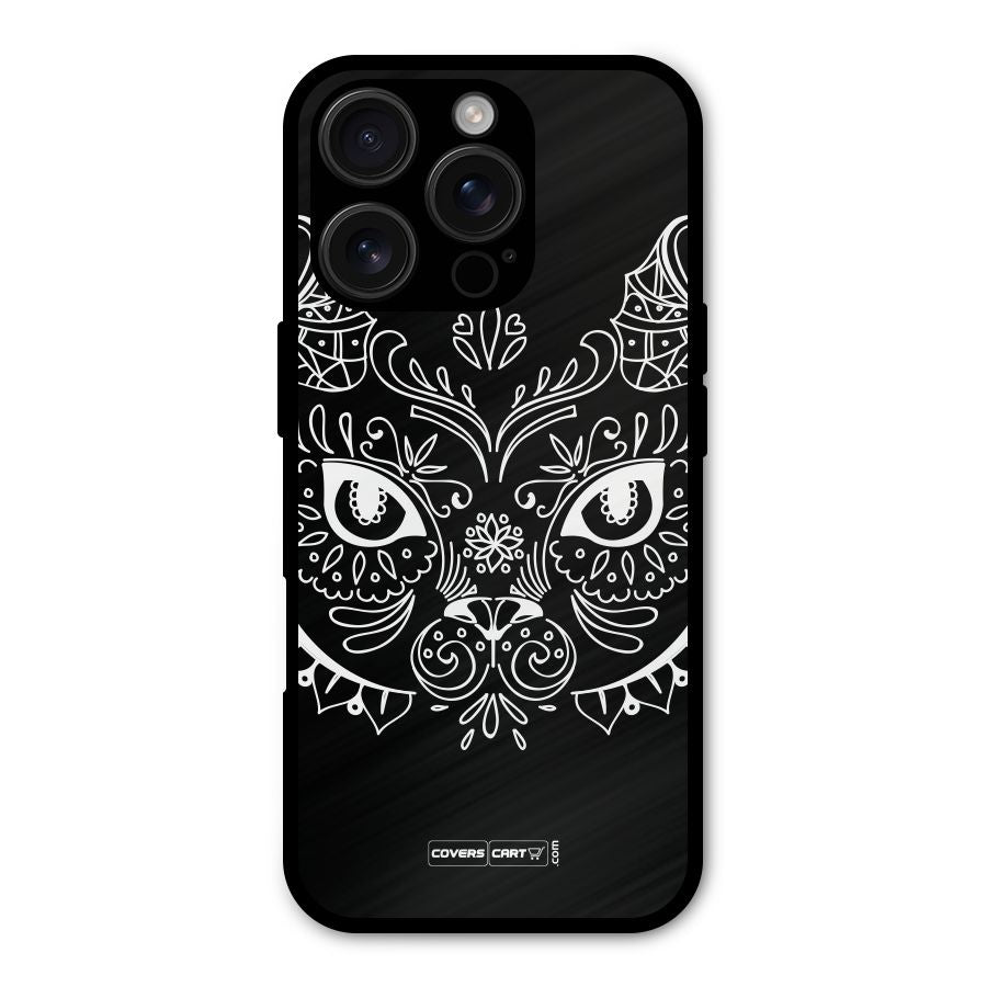Ethnic Cat Design Shockproof Hybrid Protection (Metal + TPU) Back Case Cover