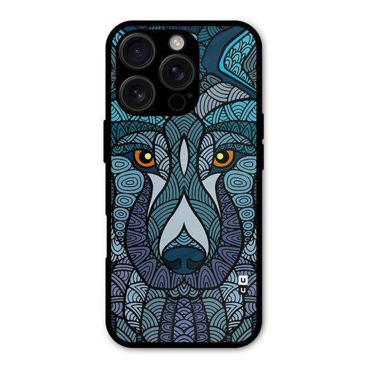 Ethnic Wolf Art Illustration Shockproof Hybrid Protection (Metal + TPU) Back Case Cover