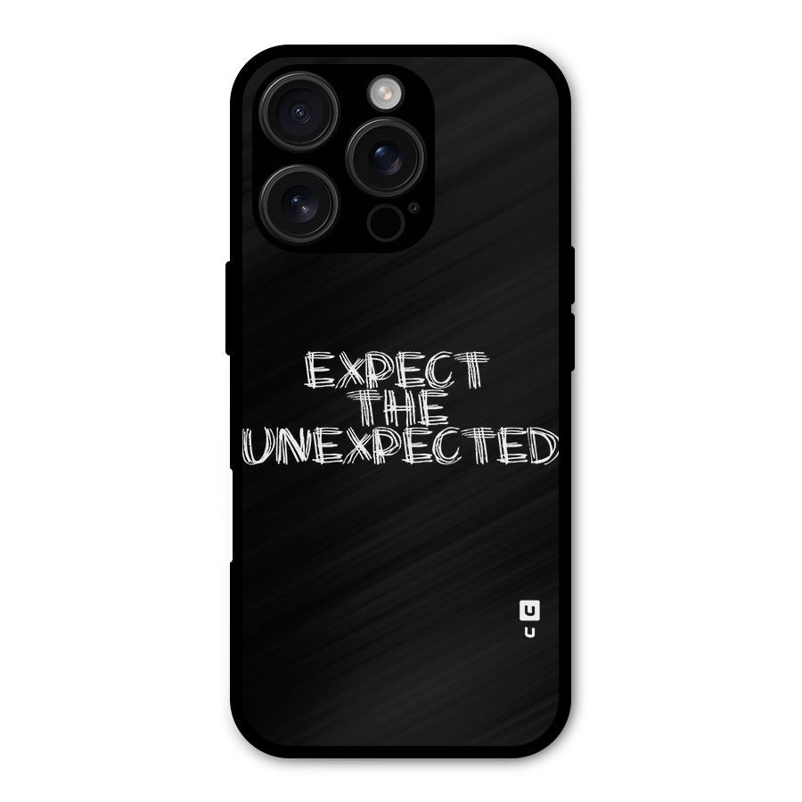 Expect The Unexpected Shockproof Hybrid Protection (Metal + TPU) Back Case Cover