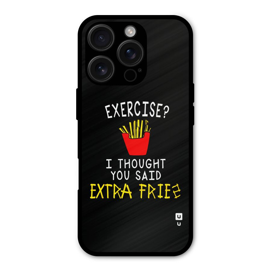 Extra Fries Shockproof Hybrid Protection (Metal + TPU) Back Case Cover