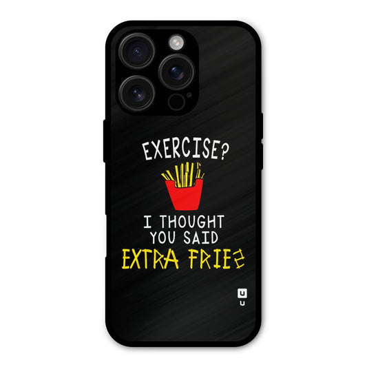 Extra Fries Shockproof Hybrid Protection (Metal + TPU) Back Case Cover