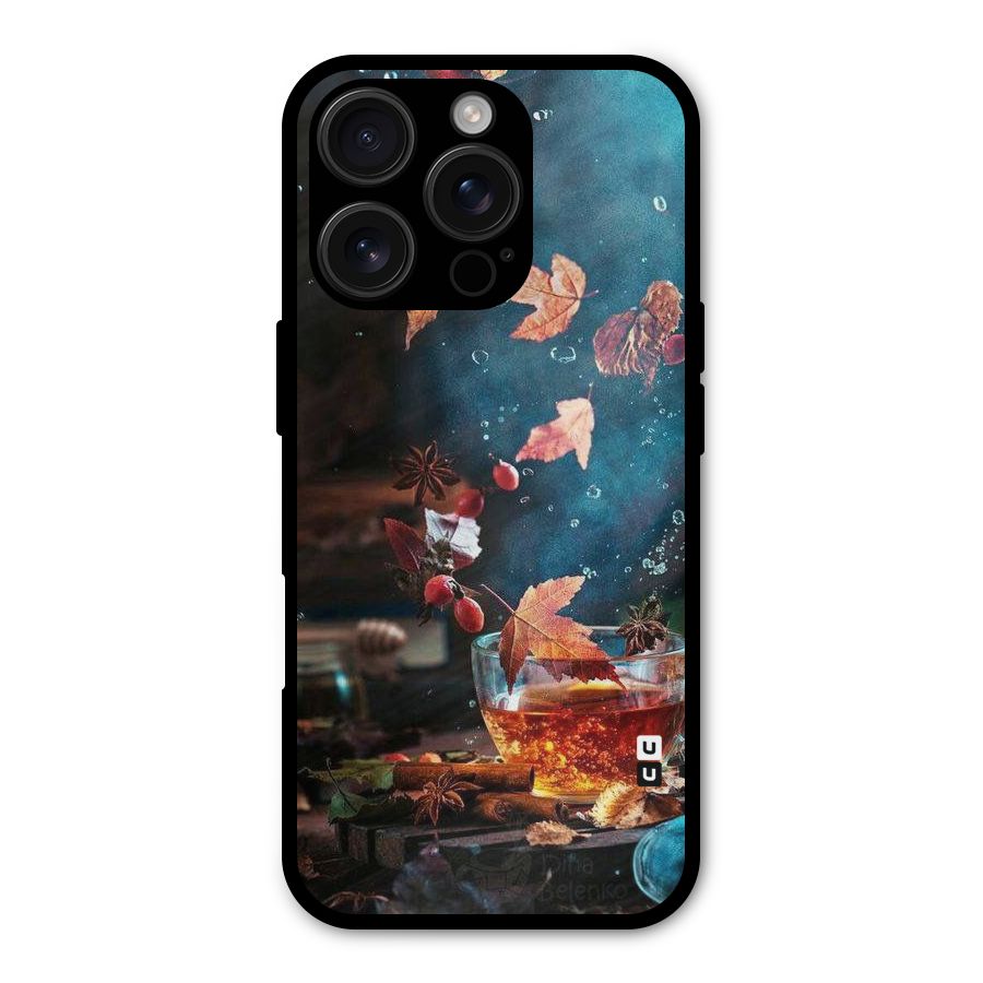 Falling Leaves Tea Shockproof Hybrid Protection (Metal + TPU) Back Case Cover