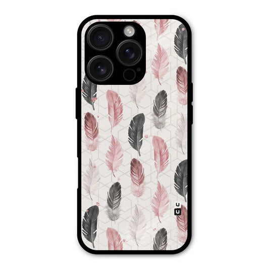 Feather Line Pattern Shockproof Hybrid Protection (Metal + TPU) Back Case Cover