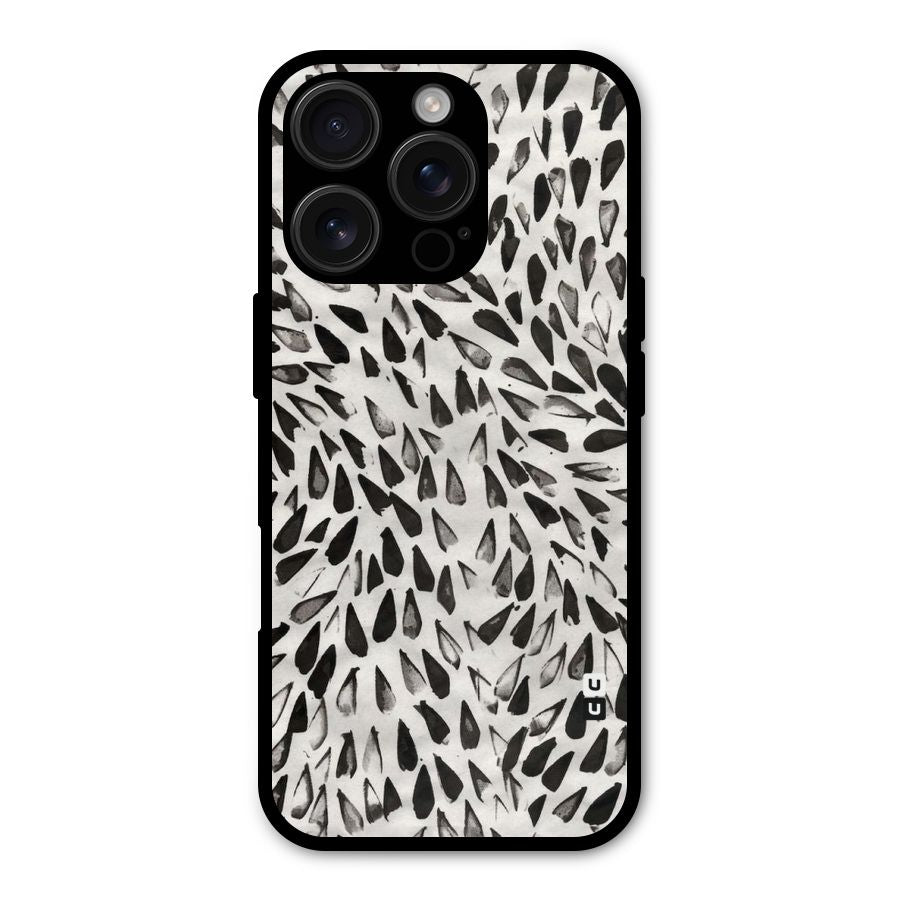 Feather Pattern Colorless Shockproof Hybrid Protection (Metal + TPU) Back Case Cover