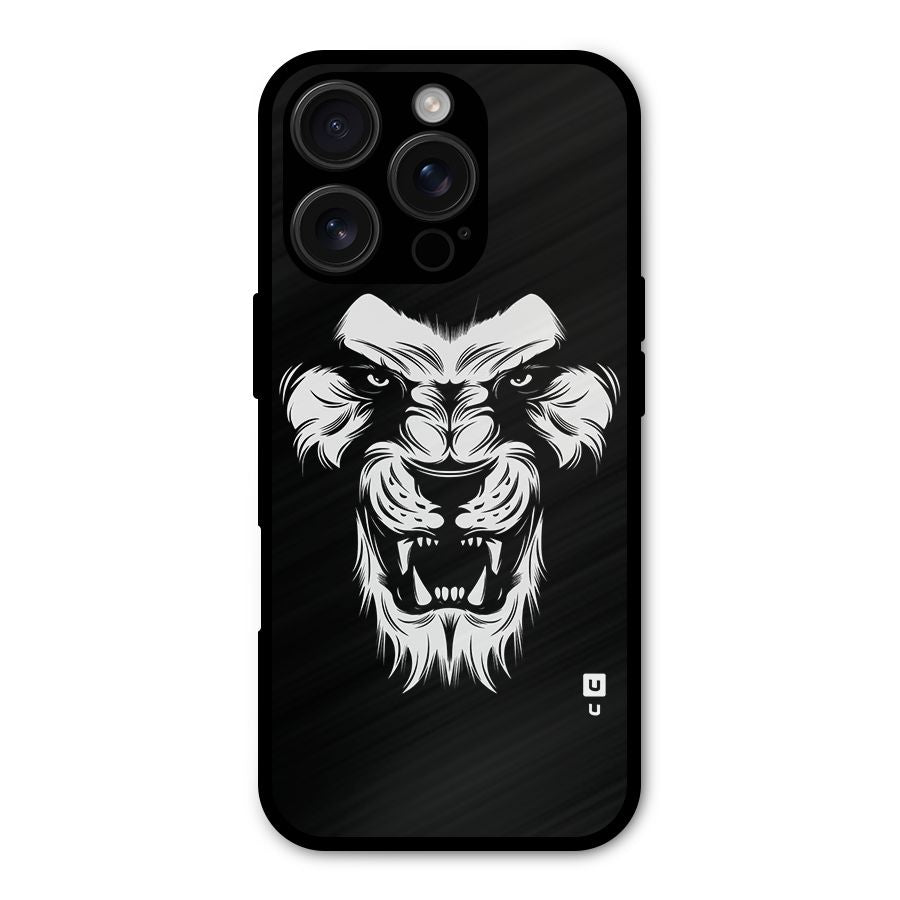 Fierce Lion Digital Art Shockproof Hybrid Protection (Metal + TPU) Back Case Cover