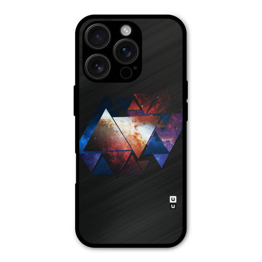 Fire Galaxy Triangles Shockproof Hybrid Protection (Metal + TPU) Back Case Cover