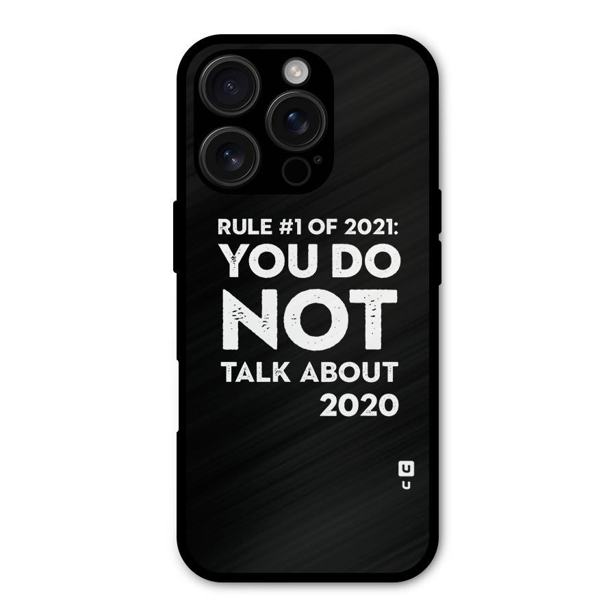 First Rule of 2021 Shockproof Hybrid Protection (Metal + TPU) Back Case Cover