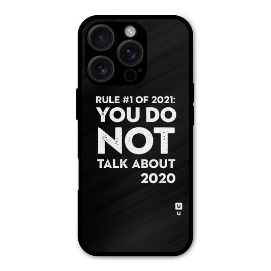 First Rule of 2021 Shockproof Hybrid Protection (Metal + TPU) Back Case Cover