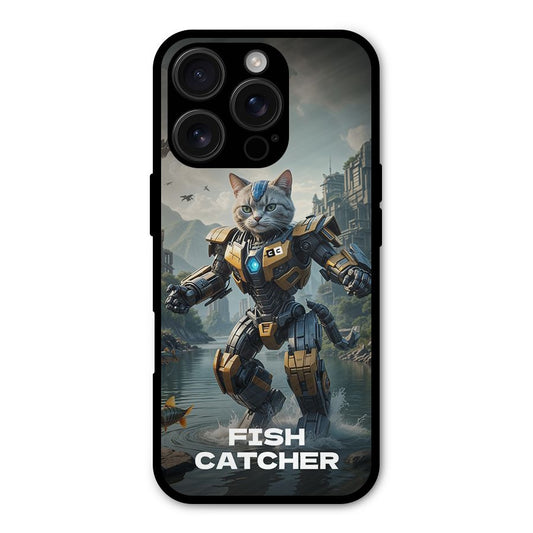 Fish Catcher Shockproof Hybrid Protection (Metal + TPU) Back Case Cover
