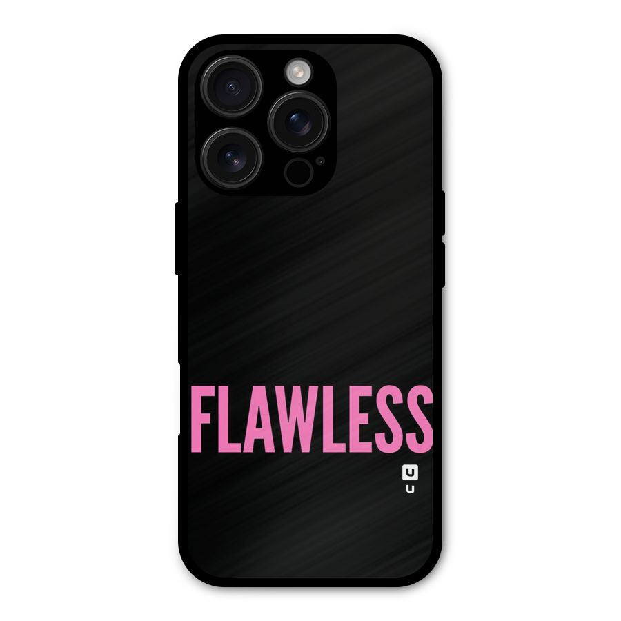 Flawless Pink Design Shockproof Hybrid Protection (Metal + TPU) Back Case Cover