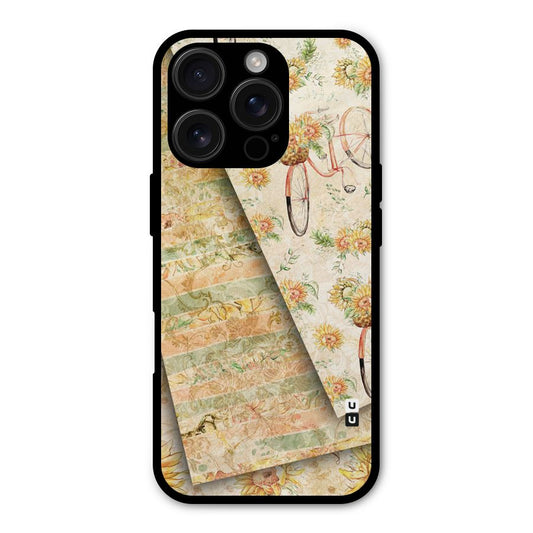 Floral Bicycle Shockproof Hybrid Protection (Metal + TPU) Back Case Cover