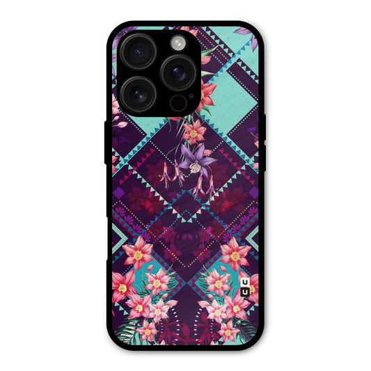 Floral Diamonds Shockproof Hybrid Protection (Metal + TPU) Back Case Cover