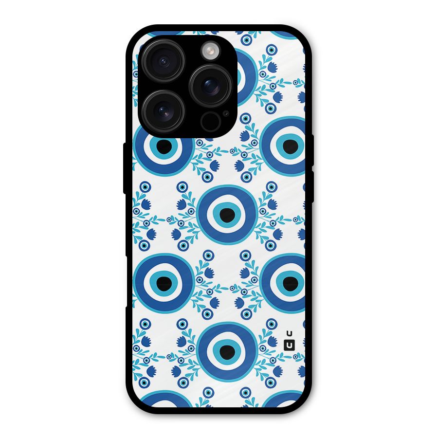 Floral Evil Eyes Shockproof Hybrid Protection (Metal + TPU) Back Case Cover