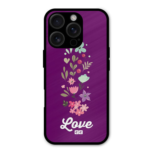 Floral Love Shockproof Hybrid Protection (Metal + TPU) Back Case Cover