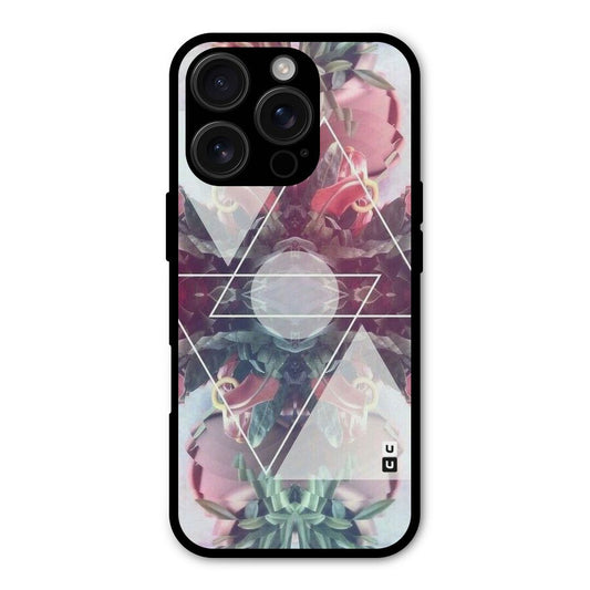 Floral Triangle Shockproof Hybrid Protection (Metal + TPU) Back Case Cover