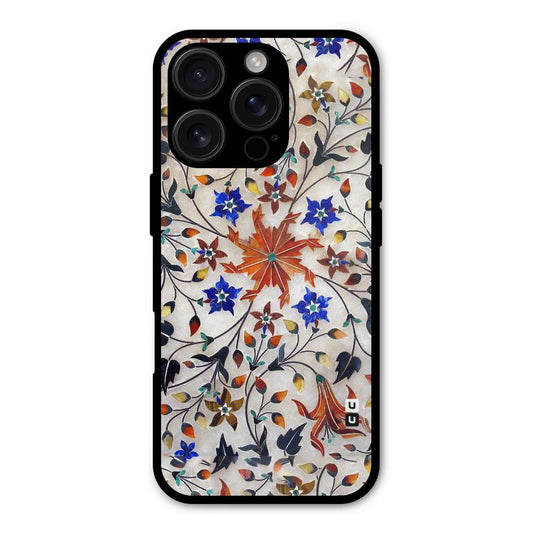 Floral Vintage Bloom Shockproof Hybrid Protection (Metal + TPU) Back Case Cover