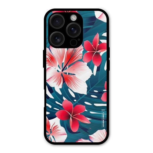 Flower design Shockproof Hybrid Protection (Metal + TPU) Back Case Cover