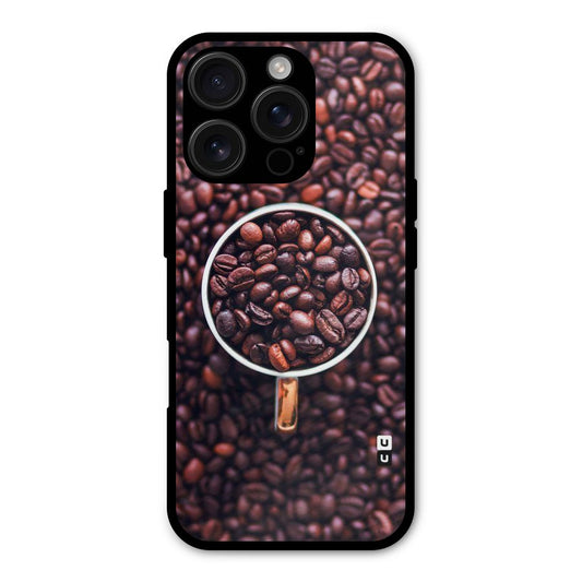 Focus Coffee Beans Shockproof Hybrid Protection (Metal + TPU) Back Case Cover