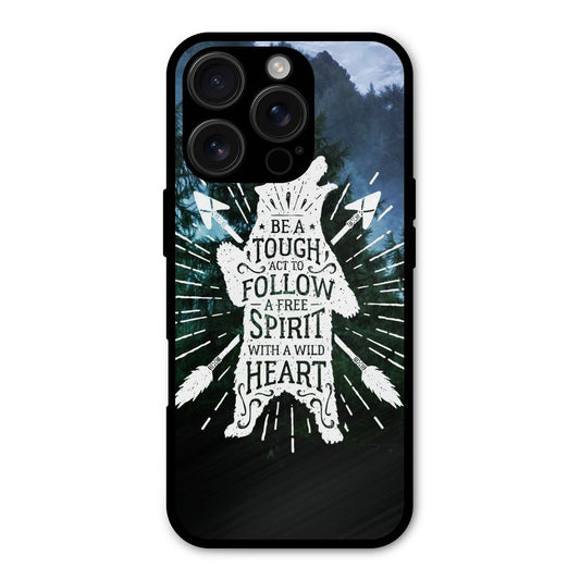 Follow Spirit Heart Shockproof Hybrid Protection (Metal + TPU) Back Case Cover
