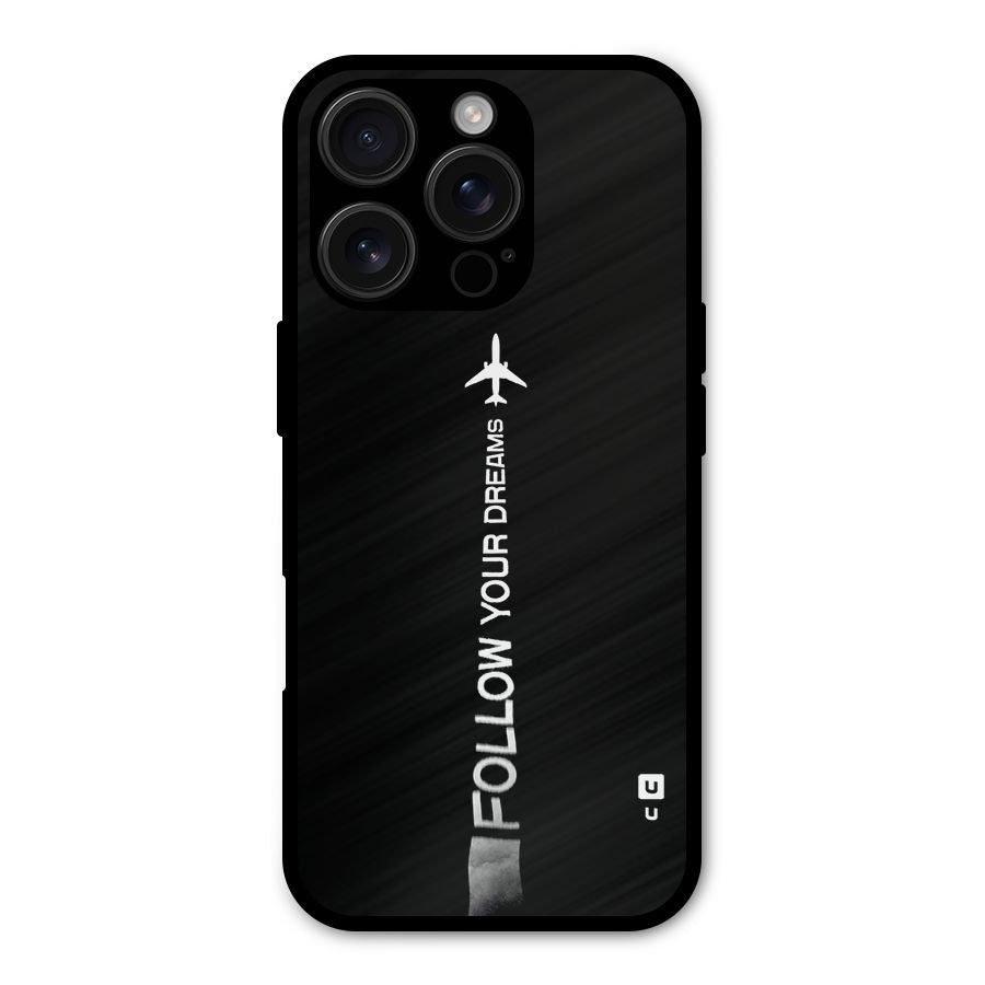 Follow Your Dream Shockproof Hybrid Protection (Metal + TPU) Back Case Cover
