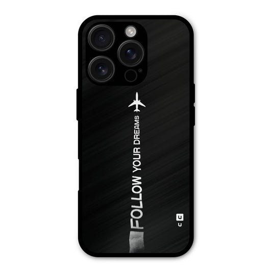 Follow Your Dream Shockproof Hybrid Protection (Metal + TPU) Back Case Cover