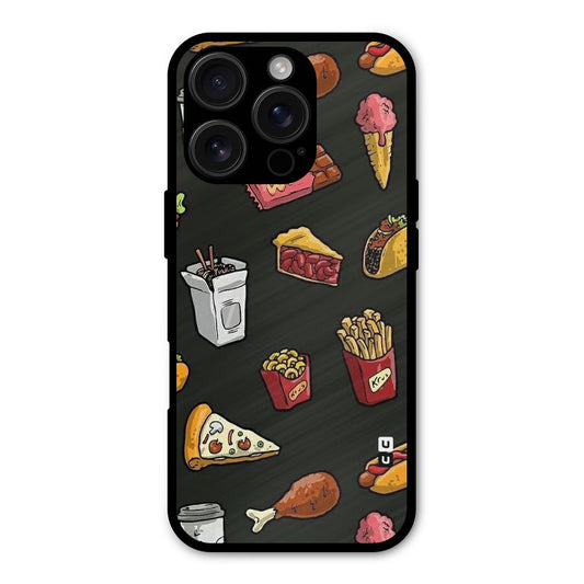 Foodie Pattern Shockproof Hybrid Protection (Metal + TPU) Back Case Cover