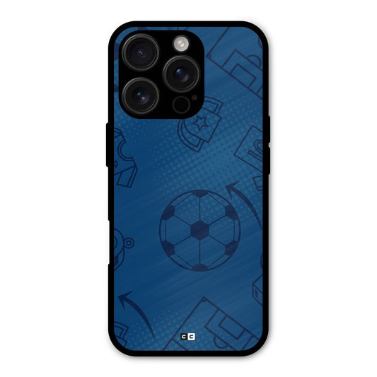 Football Texture Shockproof Hybrid Protection (Metal + TPU) Back Case Cover
