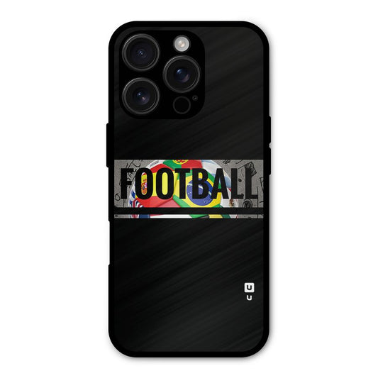 Football Typography Shockproof Hybrid Protection (Metal + TPU) Back Case Cover