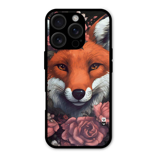 Fox and Roses Shockproof Hybrid Protection (Metal + TPU) Back Case Cover