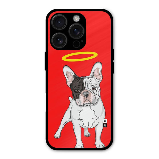 French Cute Angel Doggo Shockproof Hybrid Protection (Metal + TPU) Back Case Cover