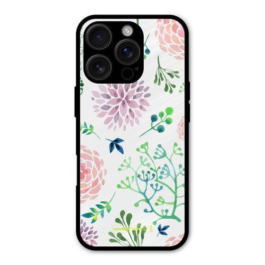 Fresh Floral Shockproof Hybrid Protection (Metal + TPU) Back Case Cover